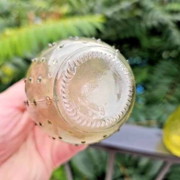 Hobnail Glass Bud Vases Set Of 3,  MCM Vintage 5.50” - Picture 7 of 16